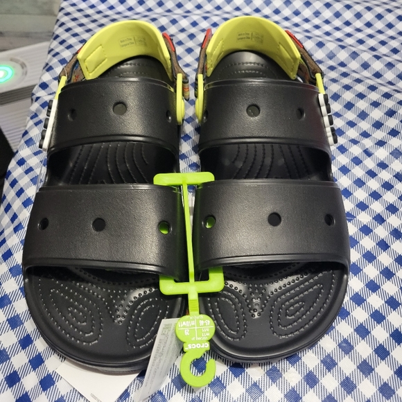 Crocs Classic All Terrain Ikat Sandals 208050-0C4 Men's Size 11 or 12 Black Clog - Picture 2 of 6